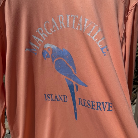 ⬇️💲Margaritaville NWTUPF 50 Coral Long Sleeve Shirt - Picture 4 of 9